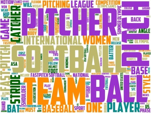 Download Fast Pitch Softball Wordart Wallpaper - Wallpaper Collection