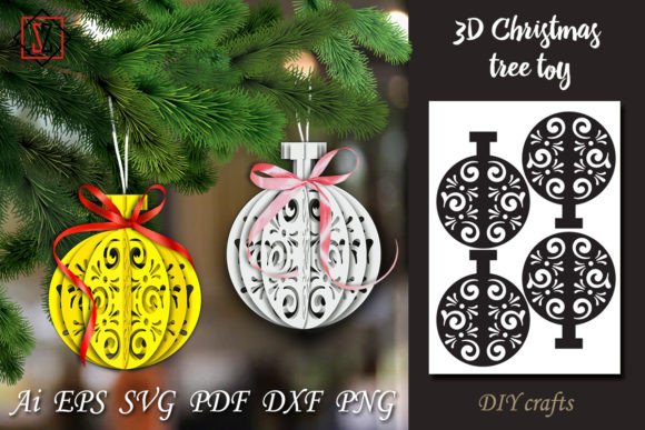 Download 3D Christmas Tree Toy / DIY Crafts_2 - Diy crafts Collection